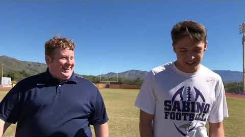 Watch: Walk-and-talk with Sabino's stud LB Richie Piña
